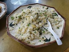 菜心粒鸡蛋炒饭-区海鸡场饭店(石壁店)