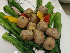 菜心炒鱼球-红馆喜宴(十亩地店)