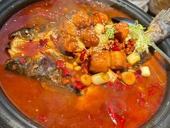 宫爆油条虾滑烤鱼-探鱼·鲜青椒爽麻烤鱼(领展购物广场店)