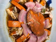 金腿南瓜蒸膏蟹-老灶味道·本帮菜(昌平路店)
