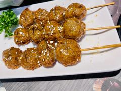 串烤潮汕牛肉丸-桂大叔·砂锅粥·家传闽粤菜(县西巷店)