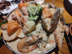 手抓海鲜蒜香奶油味-仓库南洋海鲜小排档(柳河路店)