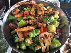 素炒水性杨花-民食香·腊排骨野生菌美食(木府店)