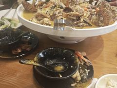 -海派美食·家宴海鲜青岛菜·石锅鲽鱼头(东方城店)
