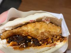 -清真马乐贝腊牛肉蛋黄菜夹馍(马蓉洒金桥店)