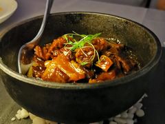 石锅小牛肉焖烧牛筋-九里云松·天香餐厅
