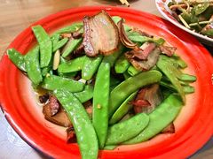 腊肉炒豌豆角-小街47號江湖菜(四合院店)
