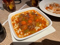 鲜茄牛腩粒汤通心粉-新旺茶餐厅·早餐·夜宵(仙霞店)