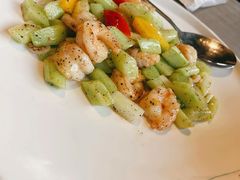 黑松露炒牡丹虾球-采蝶轩