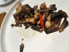 黑鸡枞炒鳗鱼柳-狮王府淮扬菜(夫子庙老门东店)