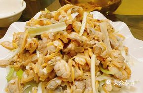 Clam Meat with Green Onion