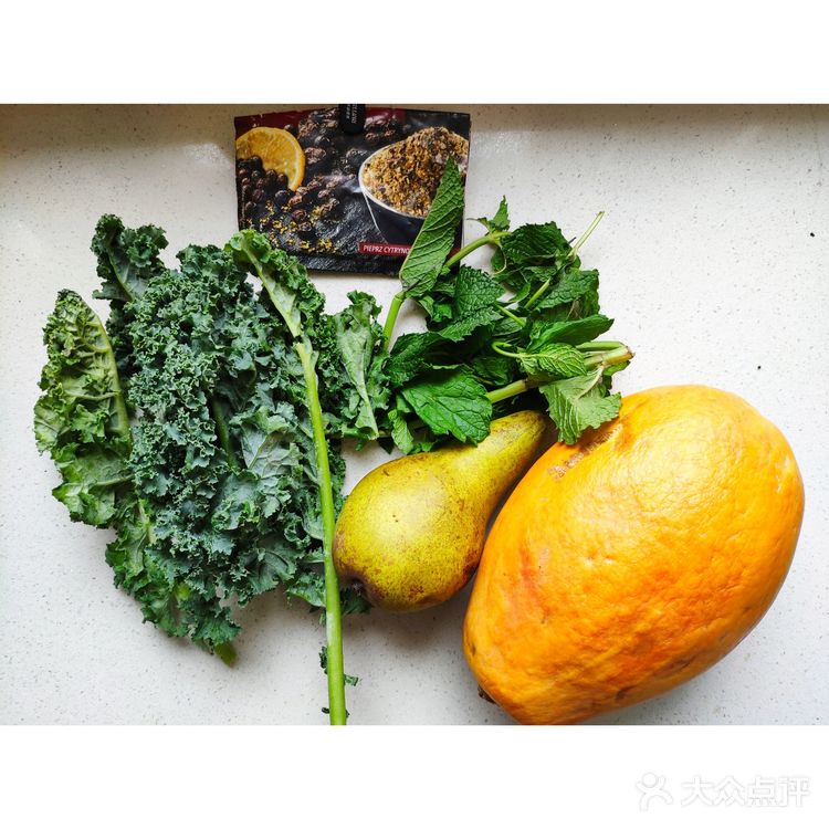 香梨木瓜薄荷沙拉: 可以当果盘吃的沙拉