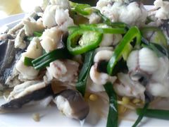 白灼爽鳝-菠菜美食