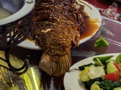 -北京龙庆四季香农家饭庄·灶台鱼·碳烤虹鳟鱼(龙庆峡店)