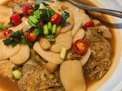 黄鱼烧年糕-朴墅(西湖青芝坞店·杭帮菜·家宴.14年的店)