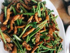 香菜炒肉丝-德居源