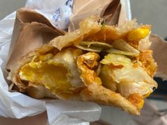 -小红车炸蛋葱油饼