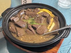 特色鹅血针菜煲-双生不夜粥