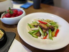 羊肚菌酿虾滑炒藕尖-榕意·川味之美(深业上城店)