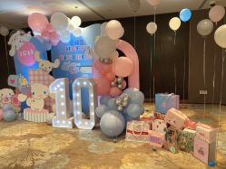 -11 Baby百日宴生日气球创意布置