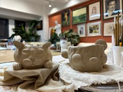 -朝画惜时·陶艺·拼豆·团建