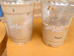 栀子花梨香拿铁-Seesaw Coffee(朝阳大悦城店)