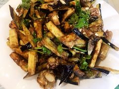 茄子拌扇贝-华圆美食