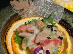 扇贝柚子海蛰沙拉-花潮料理艺食馆(成都万象城店)