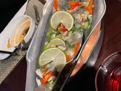 柠檬汁蒸鲈鱼-食肆&Fourteen(武林夜市店)