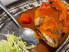番茄汁焗鲈鱼-常来小聚·广州非遗传承餐厅(高德置地店)