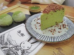 抹茶千层抹茶栗子千层-無邪日式甜品(华润五彩城购物中心店)