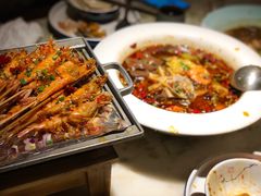 鐵板火焰蝦-绿茶餐厅(乐峰广场店)