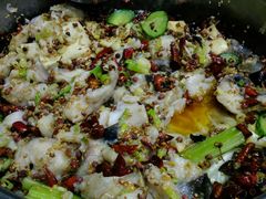 炝锅巴沙鱼-清真·锦翔炝锅鱼(明德门店)