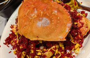Golden Crab Fried Red Rice