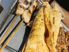 烤香辣豆皮-木屋烧烤(上梅林店)