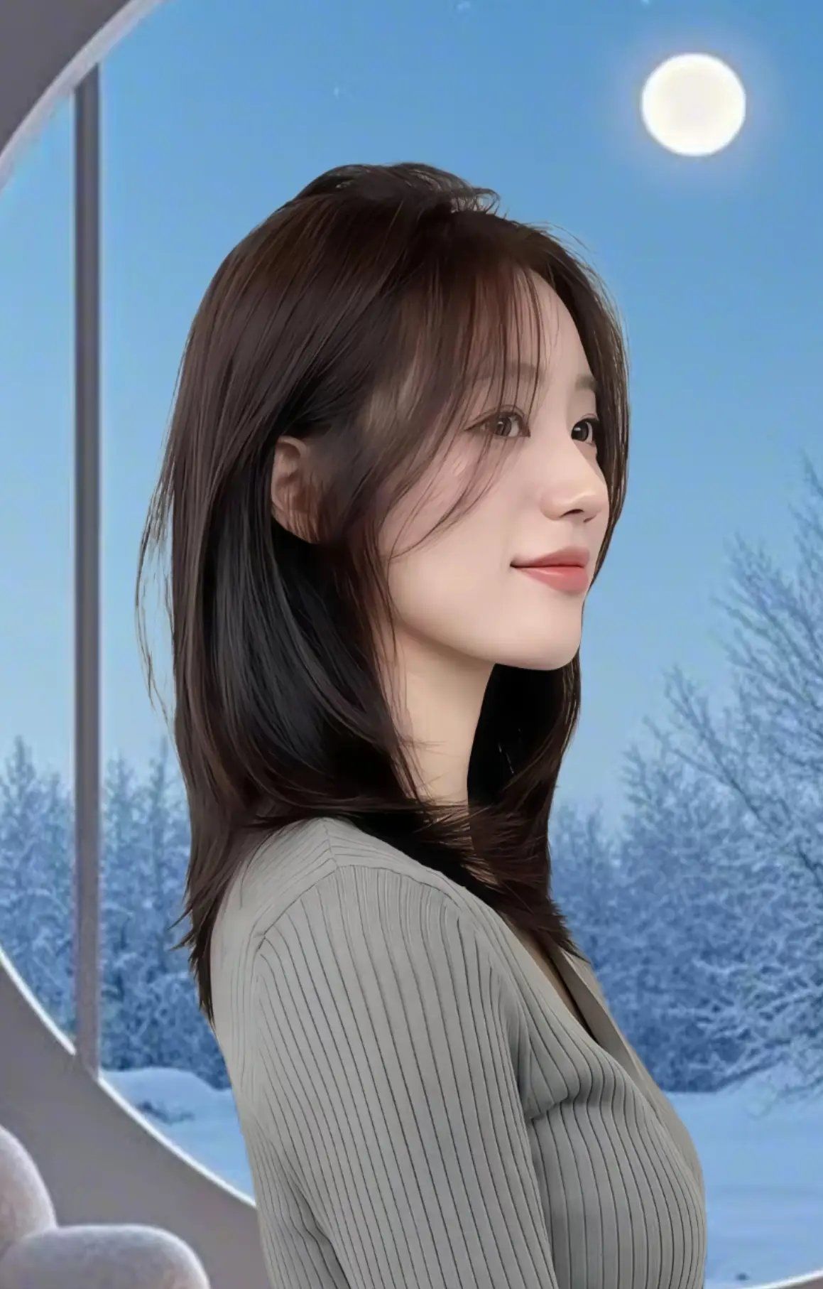 锁骨发发型#最美发型#高层次中长发