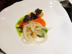 煎扇贝配红椒泡沫佐柚子胡椒酱-王品牛排(合肥万象城店)