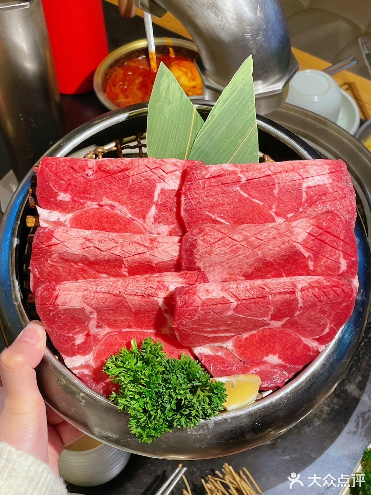这个烤肉双人餐量好大我们仨人都没吃完……