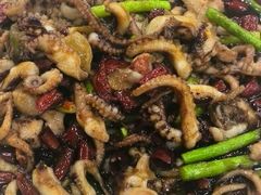 辣炒蒜薹八带-天津乾毓德饭庄·清真传统炒菜·海鲜烧烤(咸阳路店)