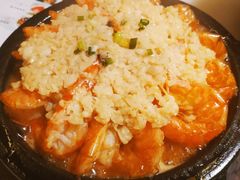 石板蒜蓉虾（小）-小菜园新徽菜(马鞍山金鹰店)