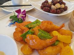 茄叶黄桃凤尾虾-古南都·清真绿柳居菜馆(太平南路店)