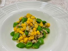甜豆芽米蟹钳肉-新光酒家·河豚·海鲜·蟹料理(浦东店)