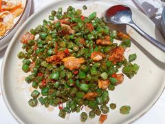 XO酱蛤蜊肉配新鲜四季豆-鹿港小镇(悠唐店)