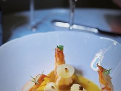 大明虾配马蹄墨西哥辣椒和南瓜-Jean Georges