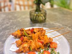 五色烤鸡肉串-百草堂餐厅