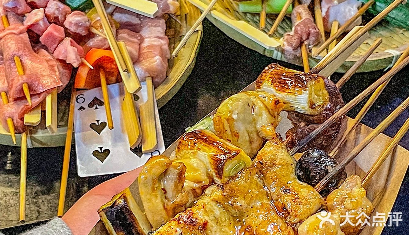 5r一串‼️杭州坠好吃平价街头烧鸟‼️氛围感💯提灯9r一串好吃哭