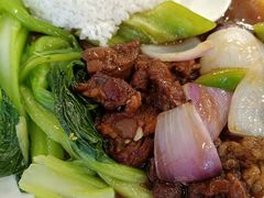 菜心牛肉饭-玲又珑美食(盘福路店)