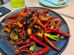 老干妈煸鱿鱼-吕氏疙瘩汤·海鲜新鲁菜(凯德mall新都心店)
