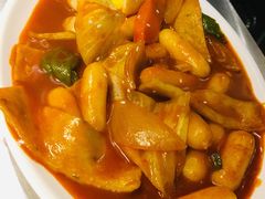 芝士炒年糕-韩聚屋韩国烤肉餐厅(新北万达店)
