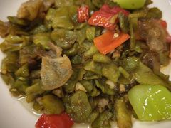 莴苣干炒肉片-马姐菜饭馆